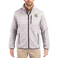 Men's Cutter & Buck Albany State Golden Rams Rainier Eco Insulated PrimaLoft Full-Zip Puffer Jacket