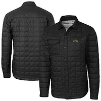 Men's Cutter & Buck  Black Southern Miss Golden Eagles Ranier Eco Insulated PrimaLoft Full-Snap Shacket