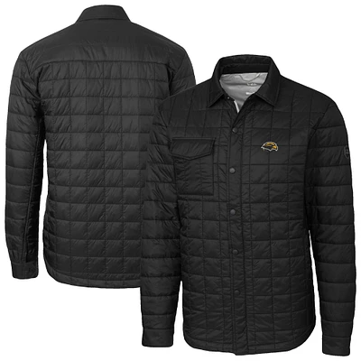 Men's Cutter & Buck  Black Southern Miss Golden Eagles Ranier Eco Insulated PrimaLoft Full-Snap Shacket