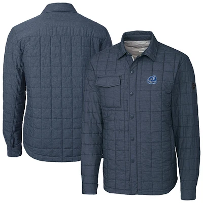 Men's Cutter & Buck  Anthracite Old Dominion Monarchs Ranier Eco Insulated PrimaLoft Full-Snap Shacket
