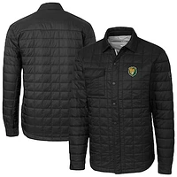 Men's Cutter & Buck  Black Southeastern Louisiana Lions Ranier Eco Insulated PrimaLoft Full-Snap Shacket