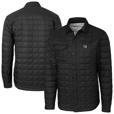 Men's Cutter & Buck  Black Seton Hall Pirates Ranier Eco Insulated PrimaLoft Full-Snap Shacket