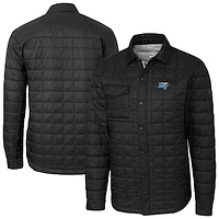 Men's Cutter & Buck  Black MTSU Blue Raiders Ranier Eco Insulated PrimaLoft Full-Snap Shacket