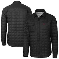Men's Cutter & Buck  Black Eastern Kentucky Colonels Ranier Eco Insulated PrimaLoft Full-Snap Shacket