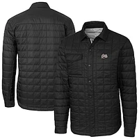 Men's Cutter & Buck  Black Montana Grizzlies Ranier Eco Insulated PrimaLoft Full-Snap Shacket