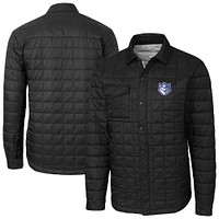 Men's Cutter & Buck  Black Saint Louis Billikens Ranier Eco Insulated PrimaLoft Full-Snap Shacket