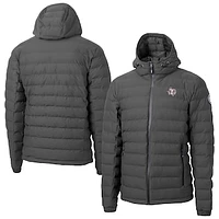 Men's Cutter & Buck  Gray Texas Southern Tigers Mission Ridge Eco Insulated Repreve Hooded Full-Zip Puffer Jacket