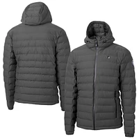 Men's Cutter & Buck  Gray Seton Hall Pirates Mission Ridge Eco Insulated Repreve Hooded Full-Zip Puffer Jacket