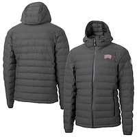 Men's Cutter & Buck  Gray UNLV Rebels Mission Ridge Eco Insulated Repreve Hooded Full-Zip Puffer Jacket