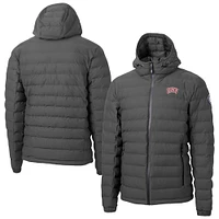 Men's Cutter & Buck  Gray UNLV Rebels Mission Ridge Eco Insulated Repreve Hooded Full-Zip Puffer Jacket