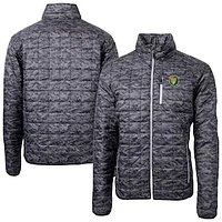 Men's Cutter & Buck  Black Southeastern Louisiana Lions Rainier Eco Insulated Camo PrimaLoft Full-Zip Puffer Jacket