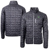 Men's Cutter & Buck  Black Marshall Thundering Herd Rainier Eco Insulated Camo PrimaLoft Full-Zip Puffer Jacket