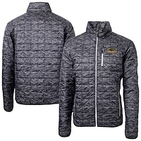 Men's Cutter & Buck  Black Wisconsin-Milwaukee Panthers Rainier Eco Insulated Camo PrimaLoft Full-Zip Puffer Jacket