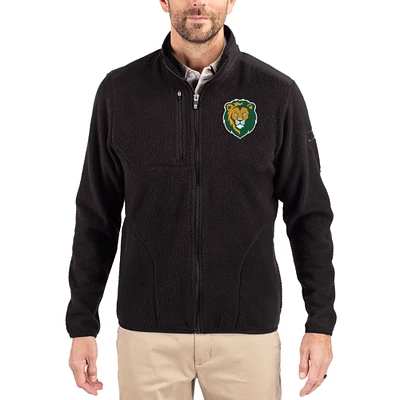 Men's Cutter & Buck Black Southeastern Louisiana Lions Cascade Eco Fleece Full-Zip Jacket