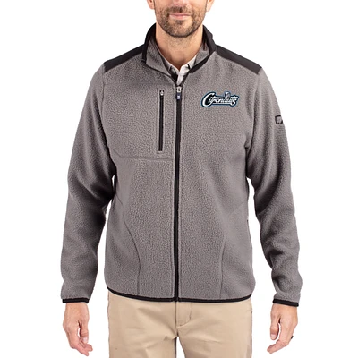 Men's Cutter & Buck Gray UCF Knights Cascade Eco Fleece Full-Zip Jacket