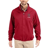 Men's Cutter & Buck Scarlet Ohio State Buckeyes Charter Eco Recycled Full-Zip Jacket