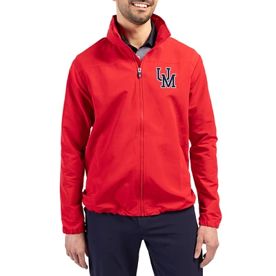 Men's Cutter & Buck Ole Miss Rebels Charter Eco Recycled Full-Zip Jacket