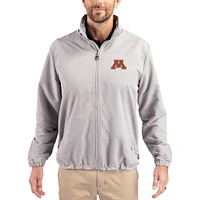 Men's Cutter & Buck Minnesota Golden Gophers Charter Eco Recycled Full-Zip Jacket