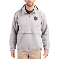 Men's Cutter & Buck LSU Tigers Charter Eco Recycled Half-Zip Anorak Jacket