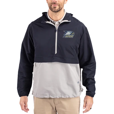 Men's Cutter & Buck Navy Georgia Southern Eagles Charter Eco Recycled Half-Zip Anorak Jacket