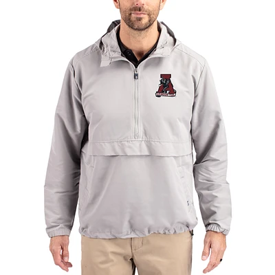 Men's Cutter & Buck Alabama Crimson Tide Charter Eco Recycled Half-Zip Anorak Jacket
