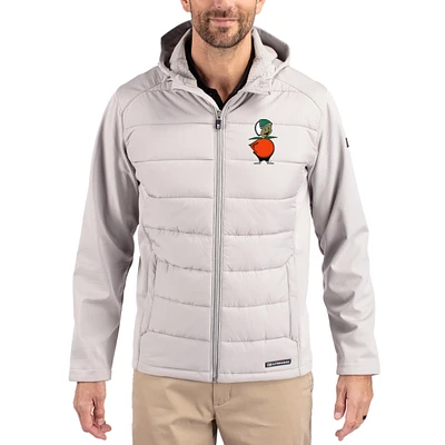 Men's Cutter & Buck UCF Knights Evoke Hybrid Eco Softshell Recycled Full Zip Hooded Jacket