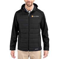 Men's Cutter & Buck Tennessee Volunteers Evoke Hybrid Eco Softshell Recycled Full Zip Hooded Jacket