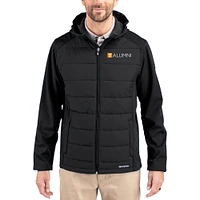 Men's Cutter & Buck Tennessee Volunteers Evoke Hybrid Eco Softshell Recycled Full Zip Hooded Jacket