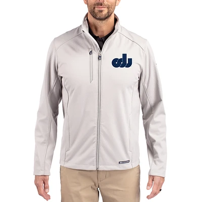 Men's Cutter & Buck Gray Old Dominion Monarchs Evoke Eco Softshell Recycled Full-Zip Jacket