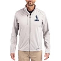 Men's Cutter & Buck Gray Northern Arizona Lumberjacks Evoke Eco Softshell Recycled Full-Zip Jacket