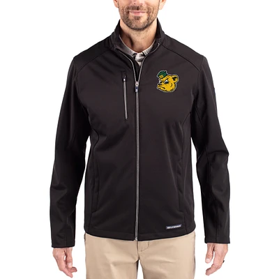 Men's Cutter & Buck Baylor Bears Evoke Eco Softshell Recycled Full-Zip Jacket