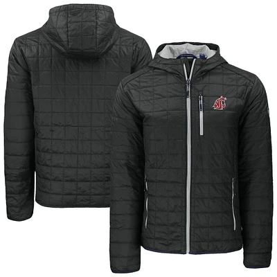 Men's Cutter & Buck Washington State Cougars Rainier Eco PrimaLoft Hooded Full-Zip Jacket