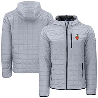 Men's Cutter & Buck  Gray UCF Knights Rainier Eco PrimaLoft Hooded Full-Zip Jacket