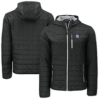 Men's Cutter & Buck Fresno State Bulldogs Rainier Eco PrimaLoft Hooded Full-Zip Jacket