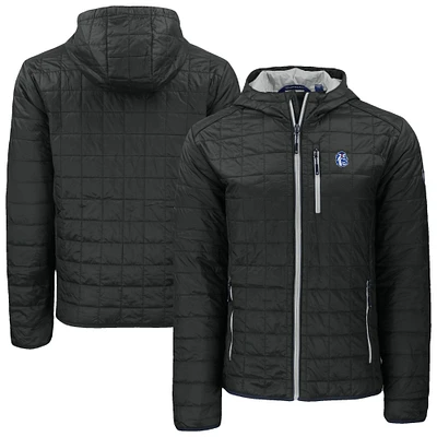 Men's Cutter & Buck Fresno State Bulldogs Rainier Eco PrimaLoft Hooded Full-Zip Jacket