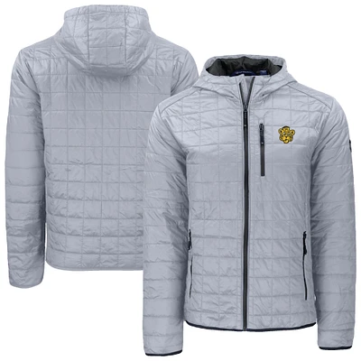 Men's Cutter & Buck  Gray Missouri Tigers Rainier Eco PrimaLoft Hooded Full-Zip Jacket