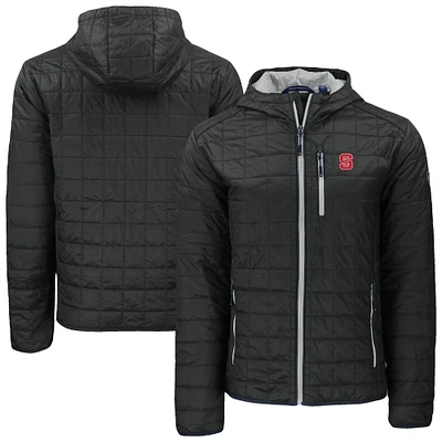 Men's Cutter & Buck NC State Wolfpack Rainier Eco PrimaLoft Hooded Full-Zip Jacket