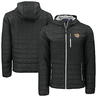 Men's Cutter & Buck  Black Bethune-Cookman Wildcats Rainier Eco PrimaLoft Hooded Full-Zip Jacket