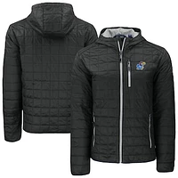 Men's Cutter & Buck Kansas Jayhawks Rainier Eco PrimaLoft Hooded Full-Zip Jacket