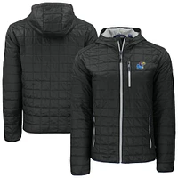 Men's Cutter & Buck Kansas Jayhawks Rainier Eco PrimaLoft Hooded Full-Zip Jacket