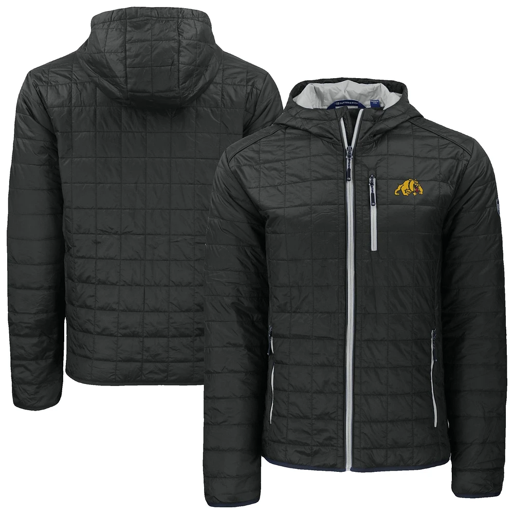 Men's Cutter & Buck Bowie State Bulldogs Rainier Eco PrimaLoft Hooded Full-Zip Jacket