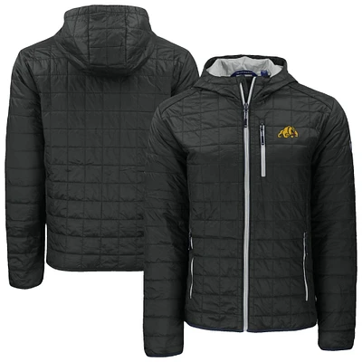 Men's Cutter & Buck Bowie State Bulldogs Rainier Eco PrimaLoft Hooded Full-Zip Jacket