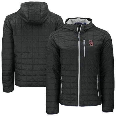 Men's Cutter & Buck Oklahoma Sooners Rainier Eco PrimaLoft Hooded Full-Zip Jacket