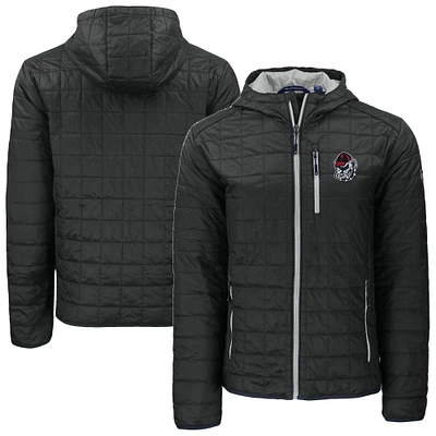 Men's Cutter & Buck Georgia Bulldogs Rainier Eco PrimaLoft Hooded Full-Zip Jacket