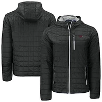 Men's Cutter & Buck Arkansas Razorbacks Rainier Eco PrimaLoft Hooded Full-Zip Jacket