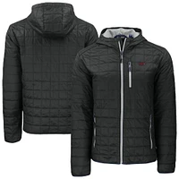 Men's Cutter & Buck Arkansas Razorbacks Rainier Eco PrimaLoft Hooded Full-Zip Jacket