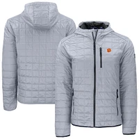 Men's Cutter & Buck Clemson Tigers Rainier Eco PrimaLoft Hooded Full-Zip Jacket
