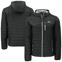 Men's Cutter & Buck Eastern Kentucky Colonels Rainier Eco PrimaLoft Hooded Full-Zip Jacket