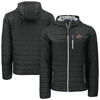 Men's Cutter & Buck Utah Utes Rainier Eco PrimaLoft Hooded Full-Zip Jacket