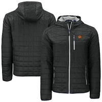 Men's Cutter & Buck Clemson Tigers Rainier Eco PrimaLoft Hooded Full-Zip Jacket